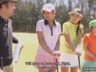 Delightful Golf lover Nana Kunimi introduce A Mistake And Now She